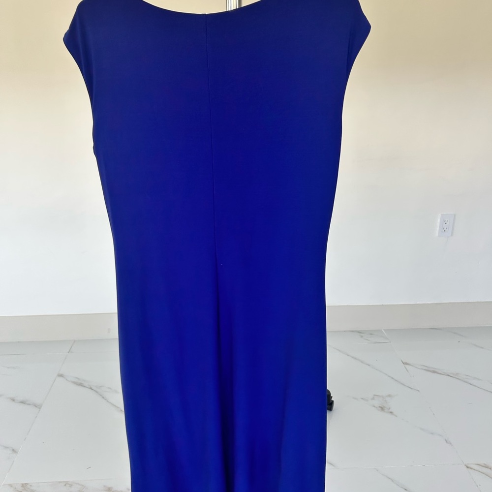 Ralph Lauren Royal Blue Cocktail Dress Size 16 - Picture 2 of 3